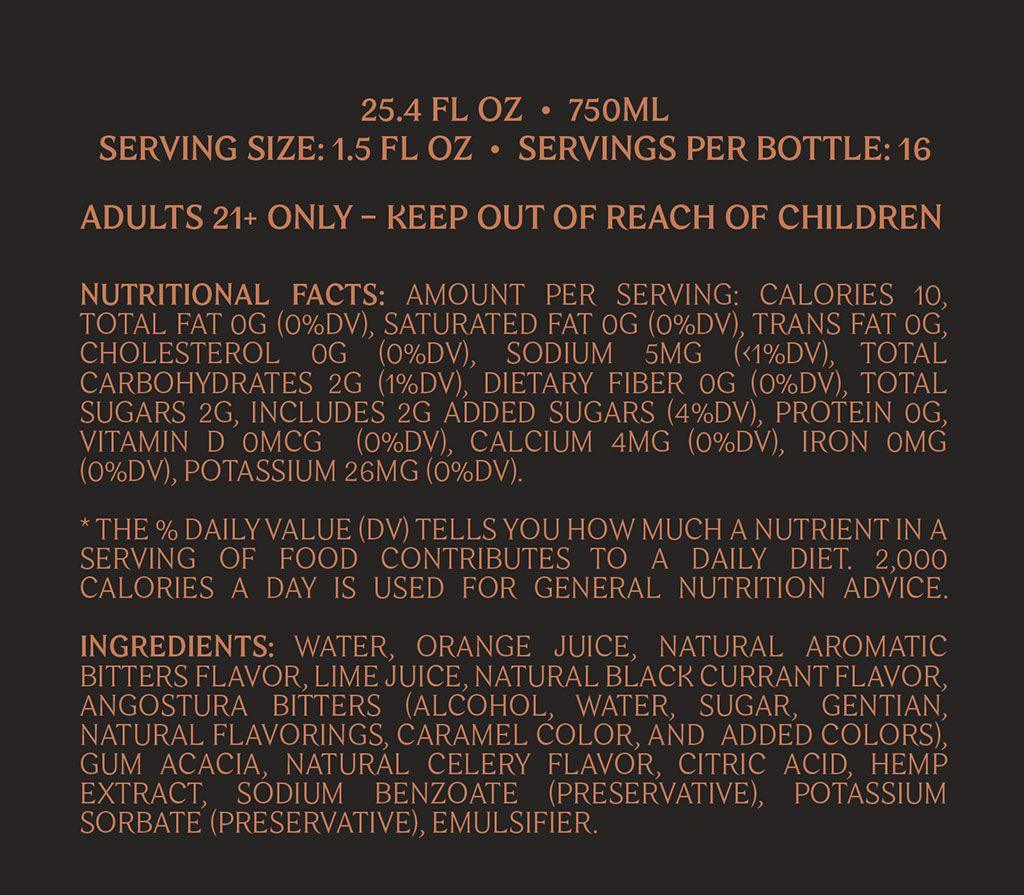 Pamos Reserve Spirit | 160mg | Pamos drink | Infused Spirit (label)