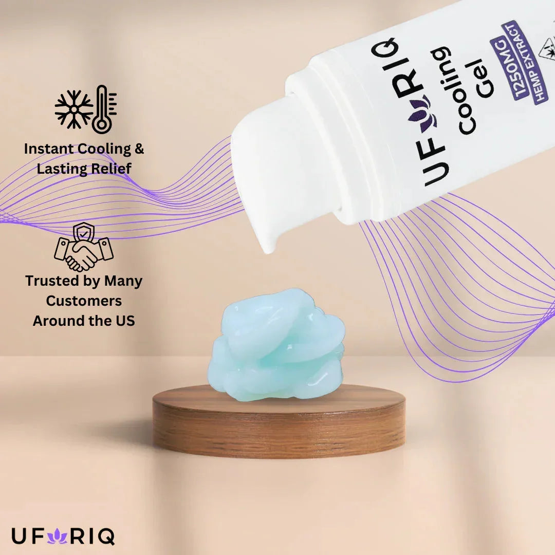 CBD Cream | 1250mg CBD+THC Cooling Gel | Uforiq x Texas Herb Company