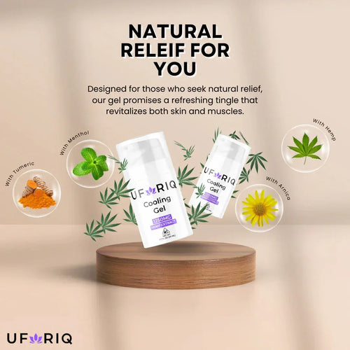 CBD Cream | 1250mg CBD+THC Cooling Gel | Uforiq x Texas Herb Company