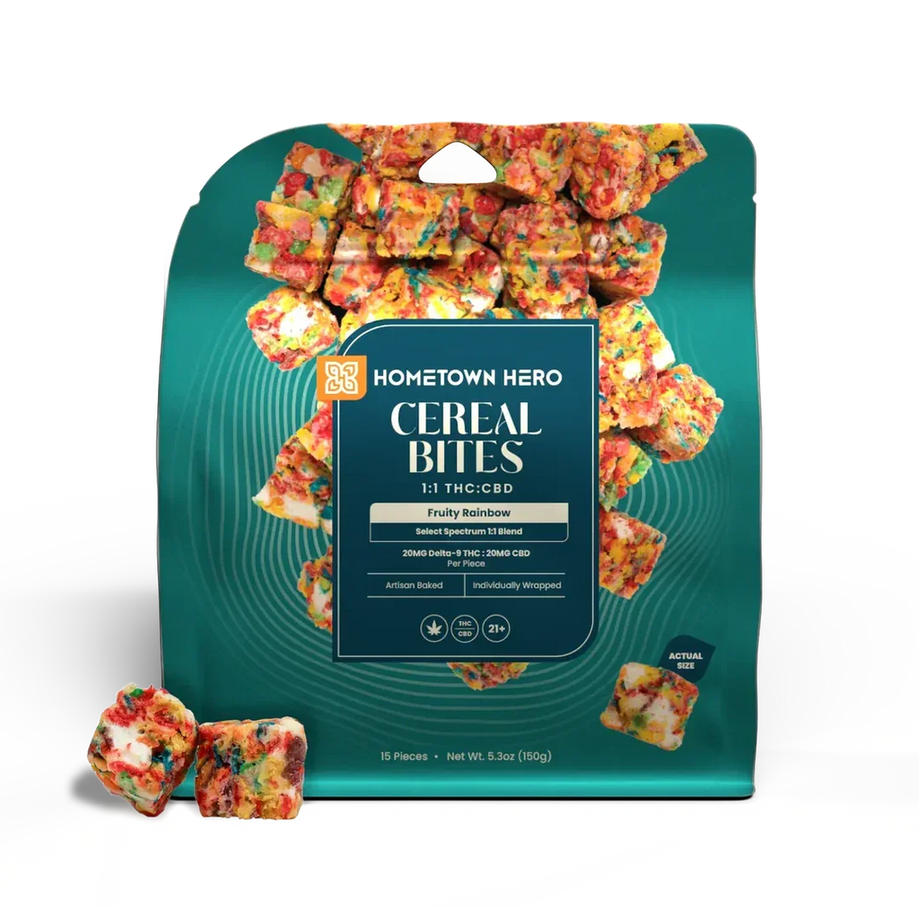 Hometown Hero Cereal Bites - Fruity Rainbow — 20mg THC + 20mg CBD