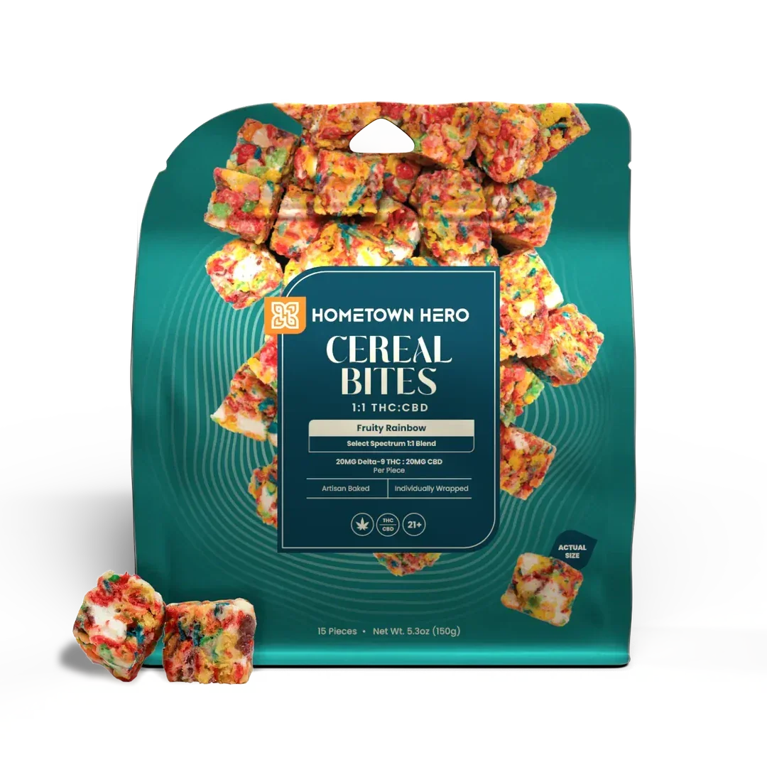 Hometown Hero Cereal Bites - Fruity Rainbow — 20mg THC + 20mg CBD