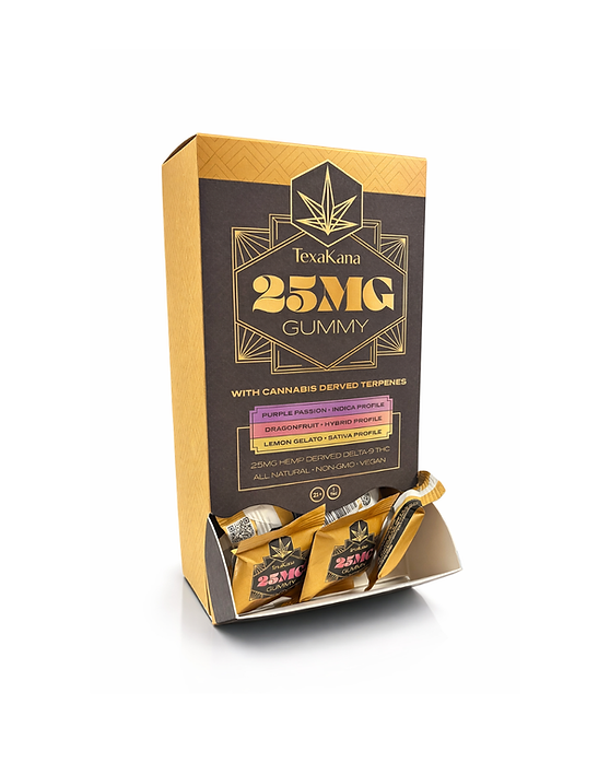TexaKana Gold Edition Gummies — Single Gummy, 25mg THC