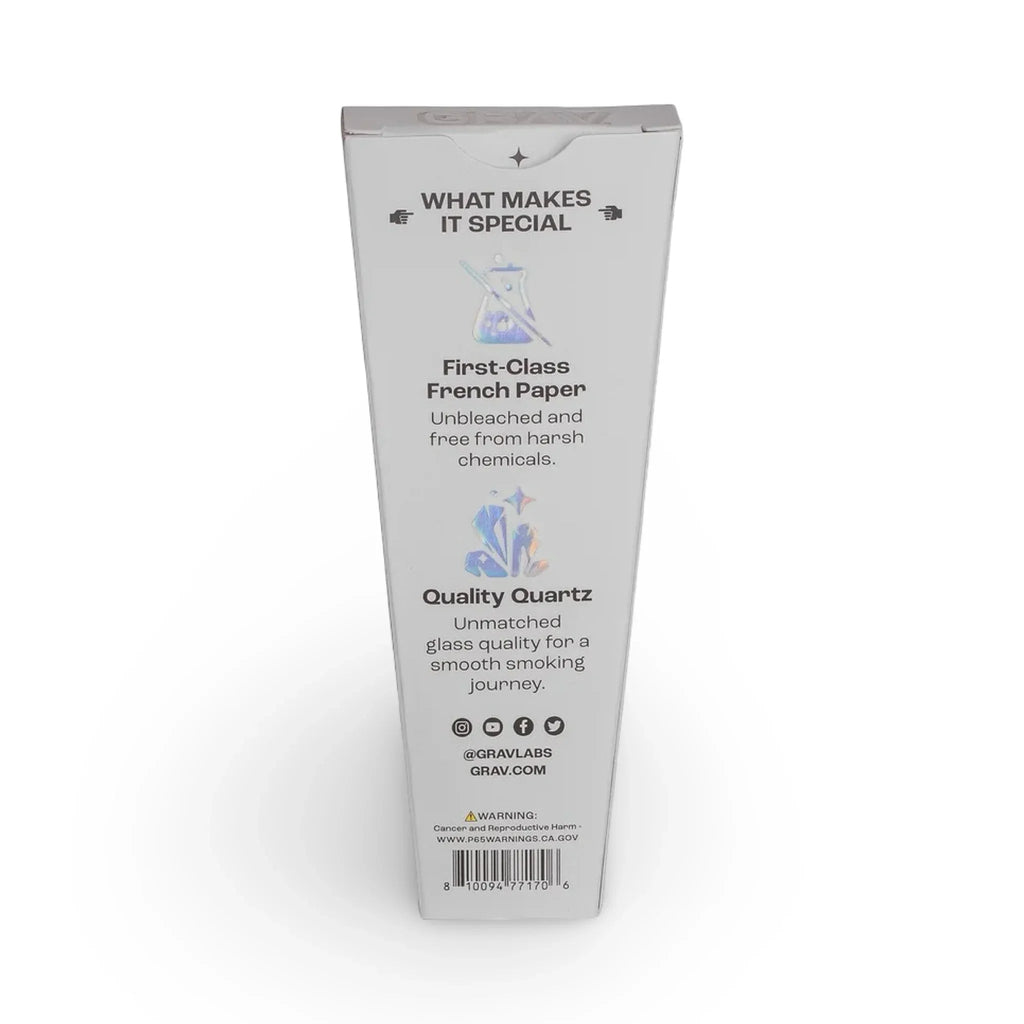 GRAV | Tall Kings Quartz Tip Cones | 3-Pack