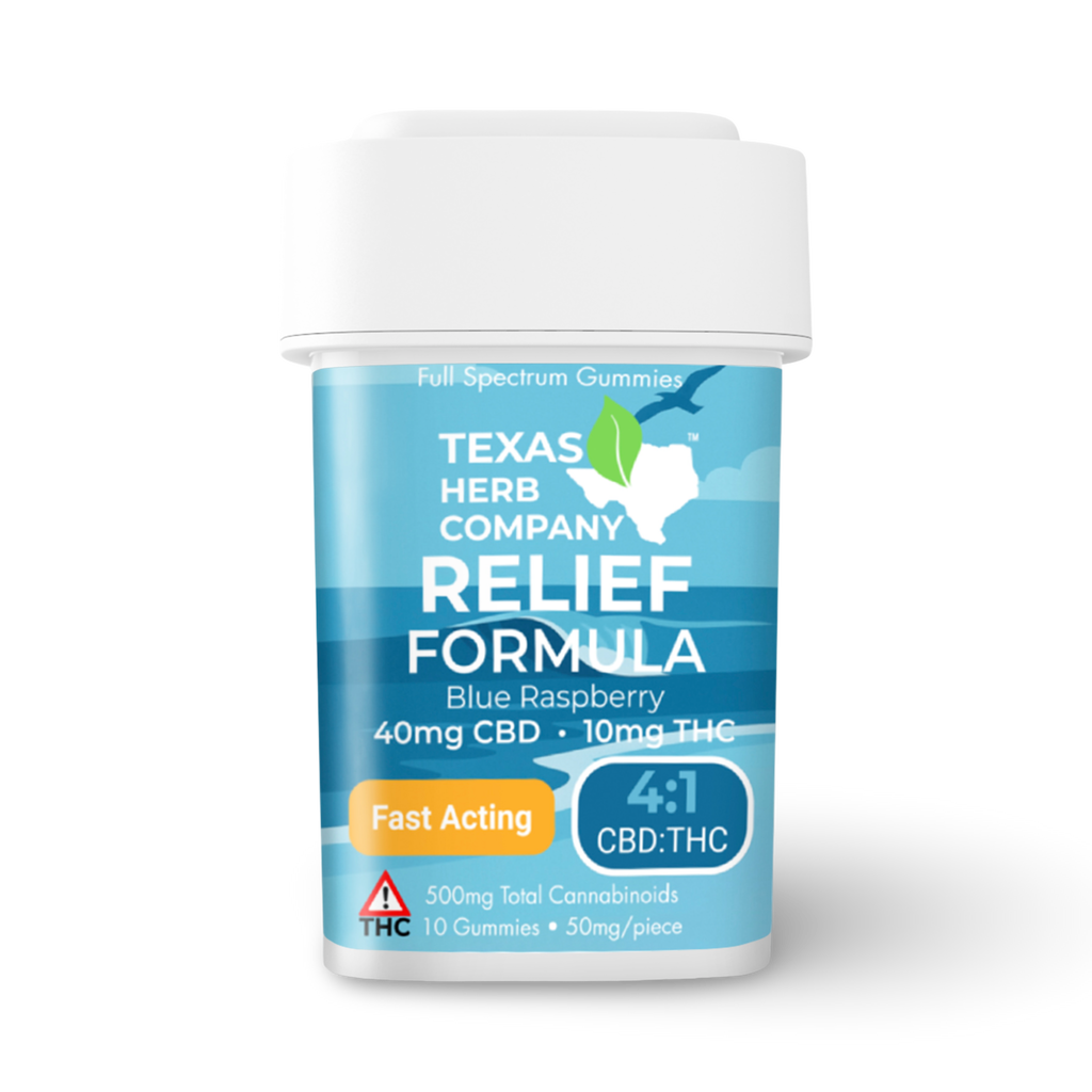 Full Spectrum Gummies | Blue Raspberry | 500mg 4:1 CBD:THC