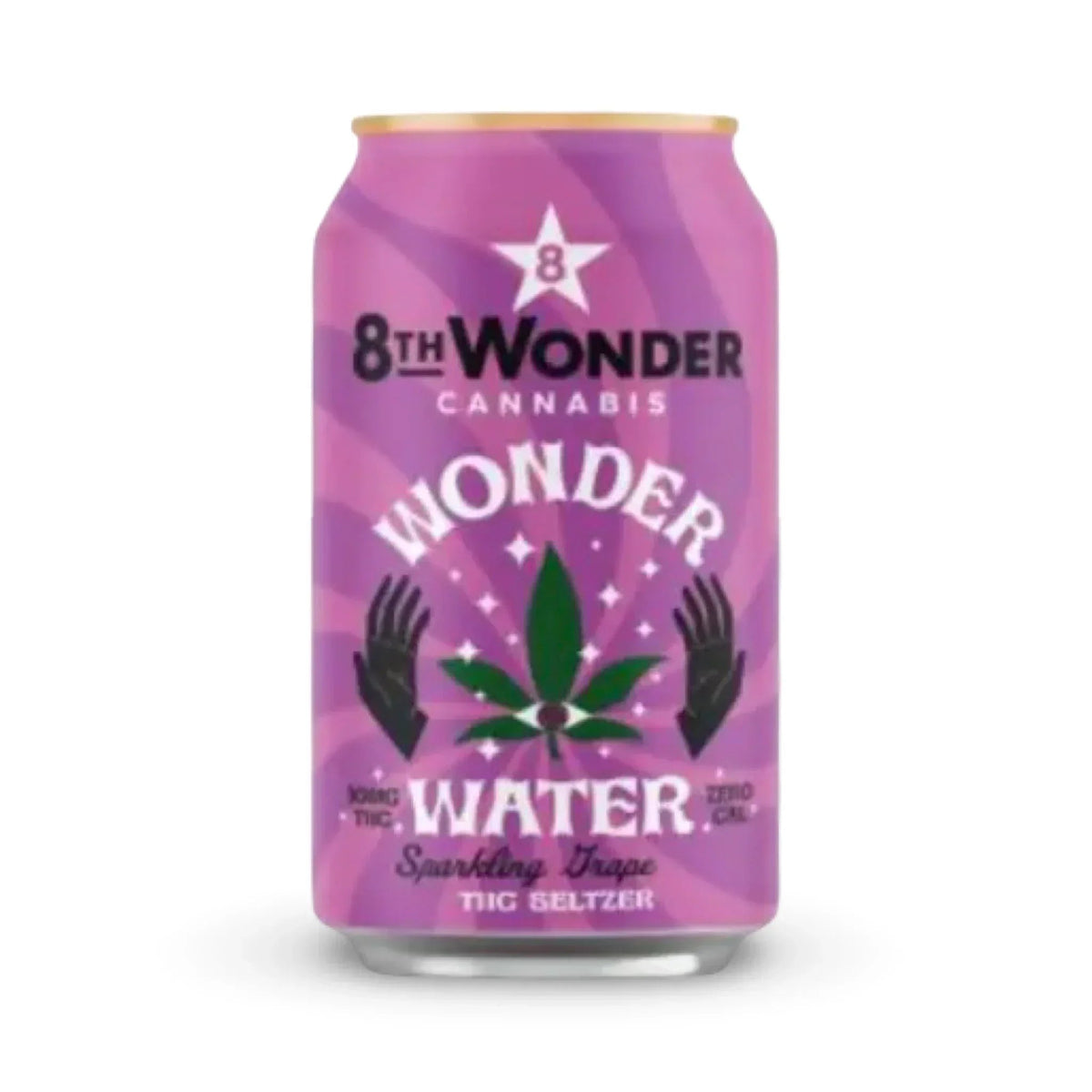 8th Wonder Wonder Water Sparkling Grape — 10mg THC, 4-Pack — view 2