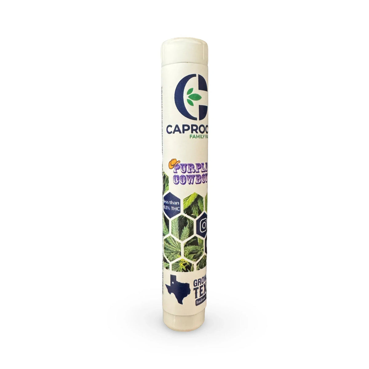 THCa Flower Pre Roll | Purple Cowboy | Caprock Family Farms | THCa Pre Roll