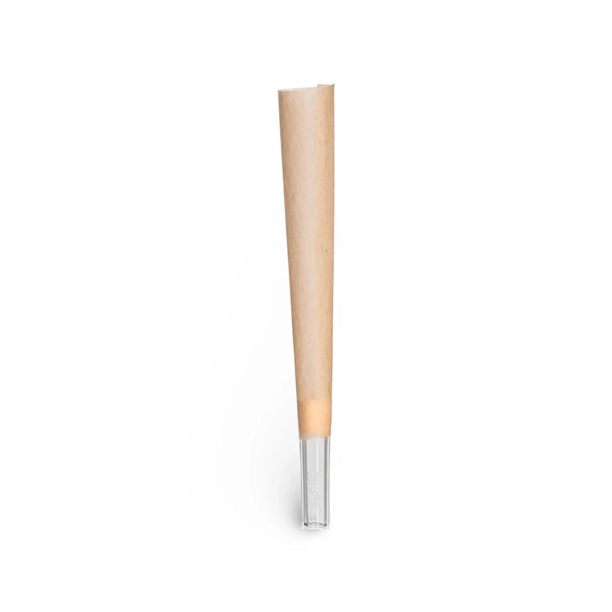 Single GRAV Tall Kings Quartz Tip Cone showing the unbleached French paper and clear quartz glass tip.
