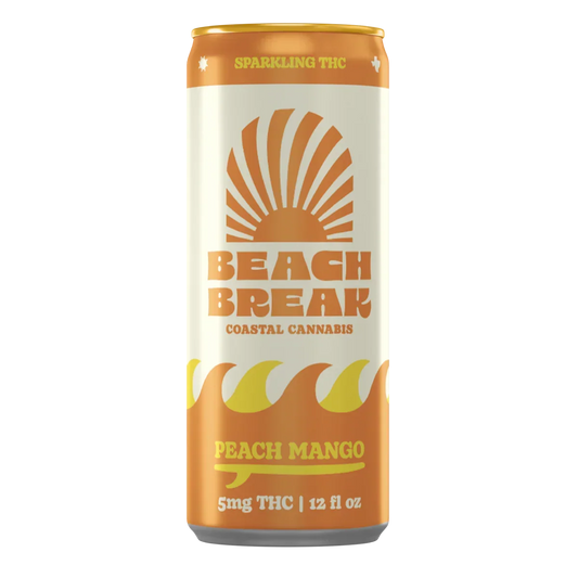 Beach Break Peach Mango — 5mg THC, Single Can