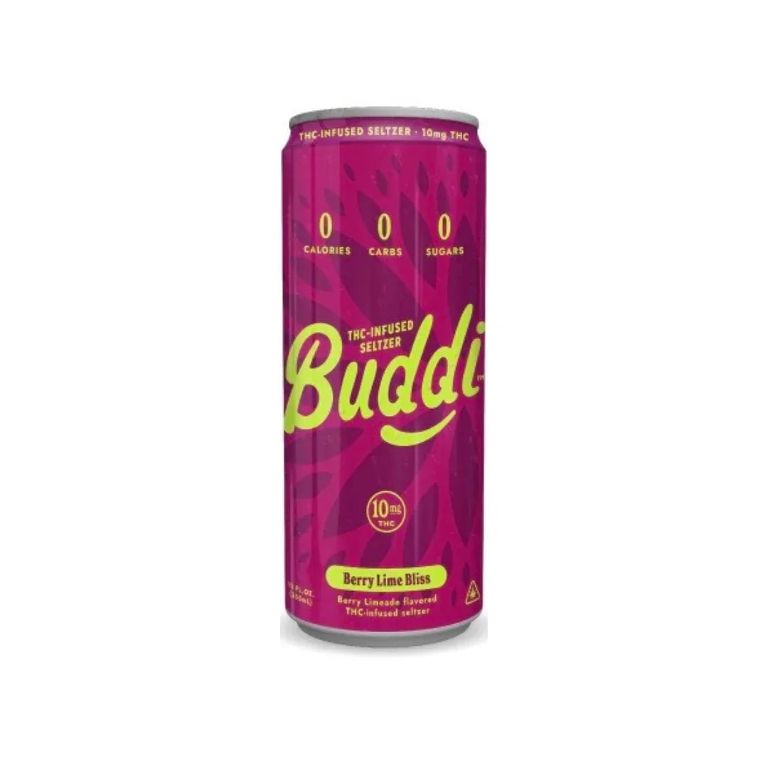 Buddi Seltzer Berry Lime Bliss -  10mg THC Infused Sparkling Beverage
