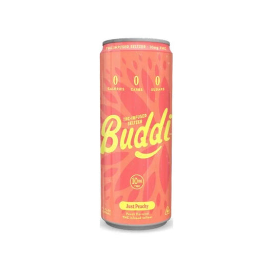 Buddi Seltzer Just Peachy - 10mg THC Infused Sparkling Beverage