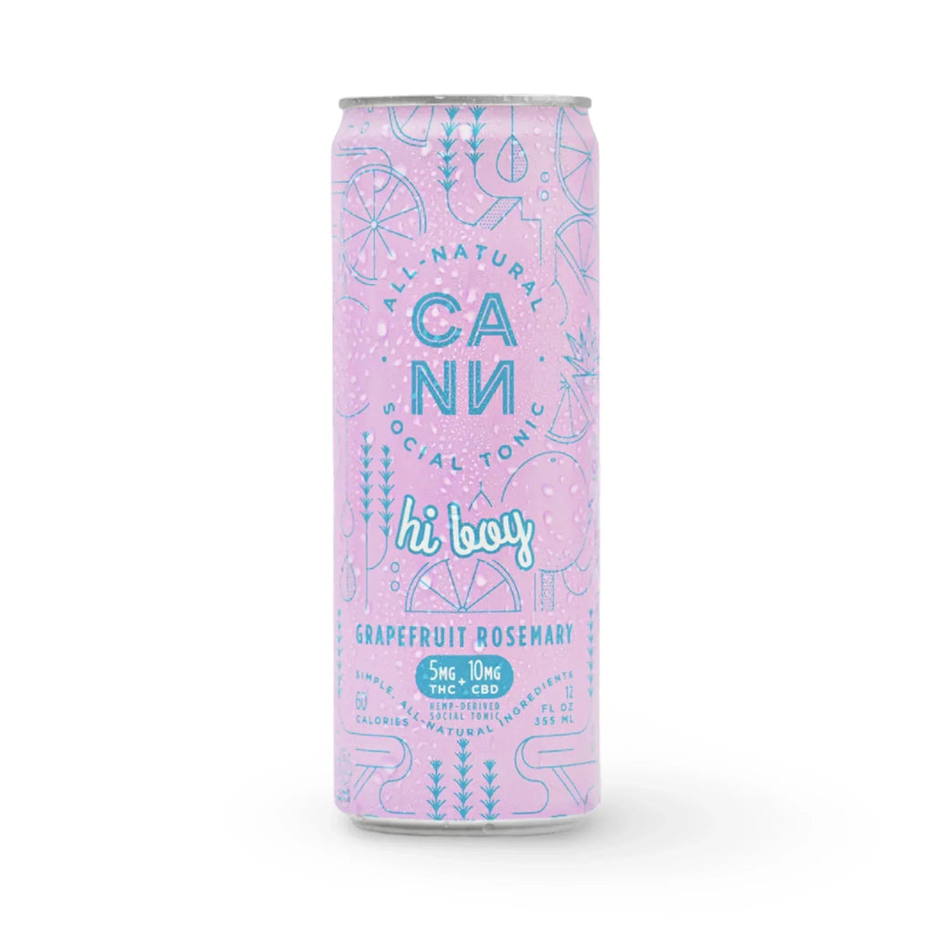 Cann Hi Boy | Grapefruit Rosemary | 5mg THC + 10mg CBD | 4-Pack