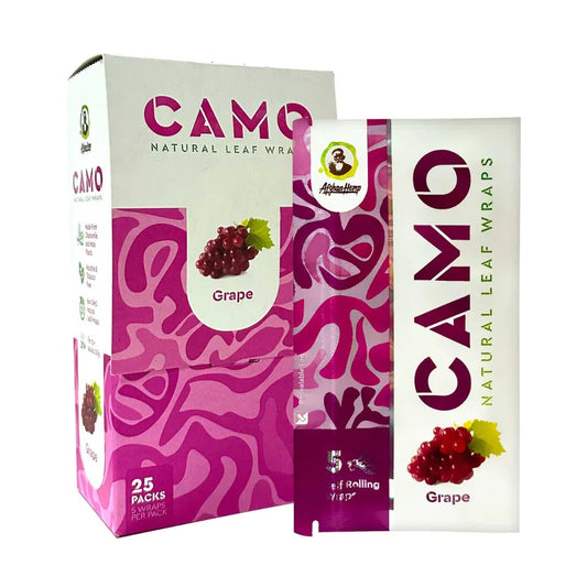 Camo Leaf Wraps | Grape Flavored | 5pcs |  Natural Flavored Wraps  |