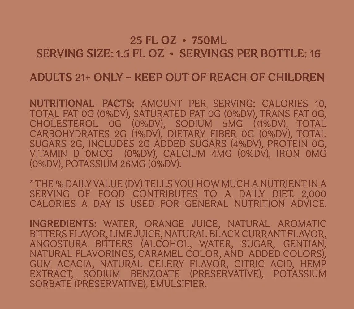 Pamos Spirit - Signature | 80mg | Pamos Drink (product label)