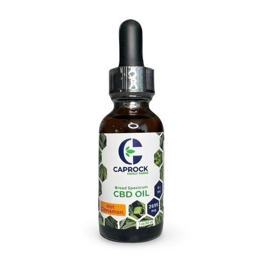 CBD Oil Tincture | 2700mg | Hot Cinnamon | 3rd-Party Tested | Natural