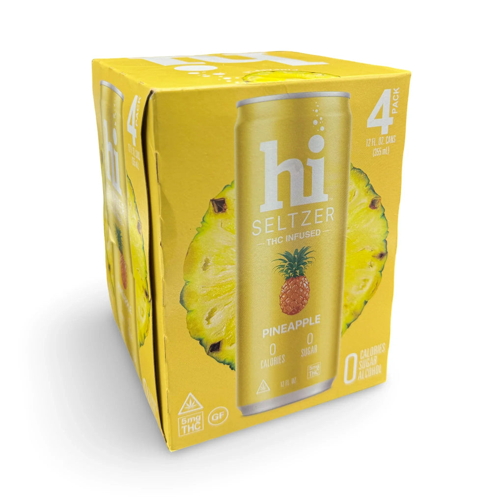 Hi Seltzer Pineapple — 5mg THC, 4-Pack