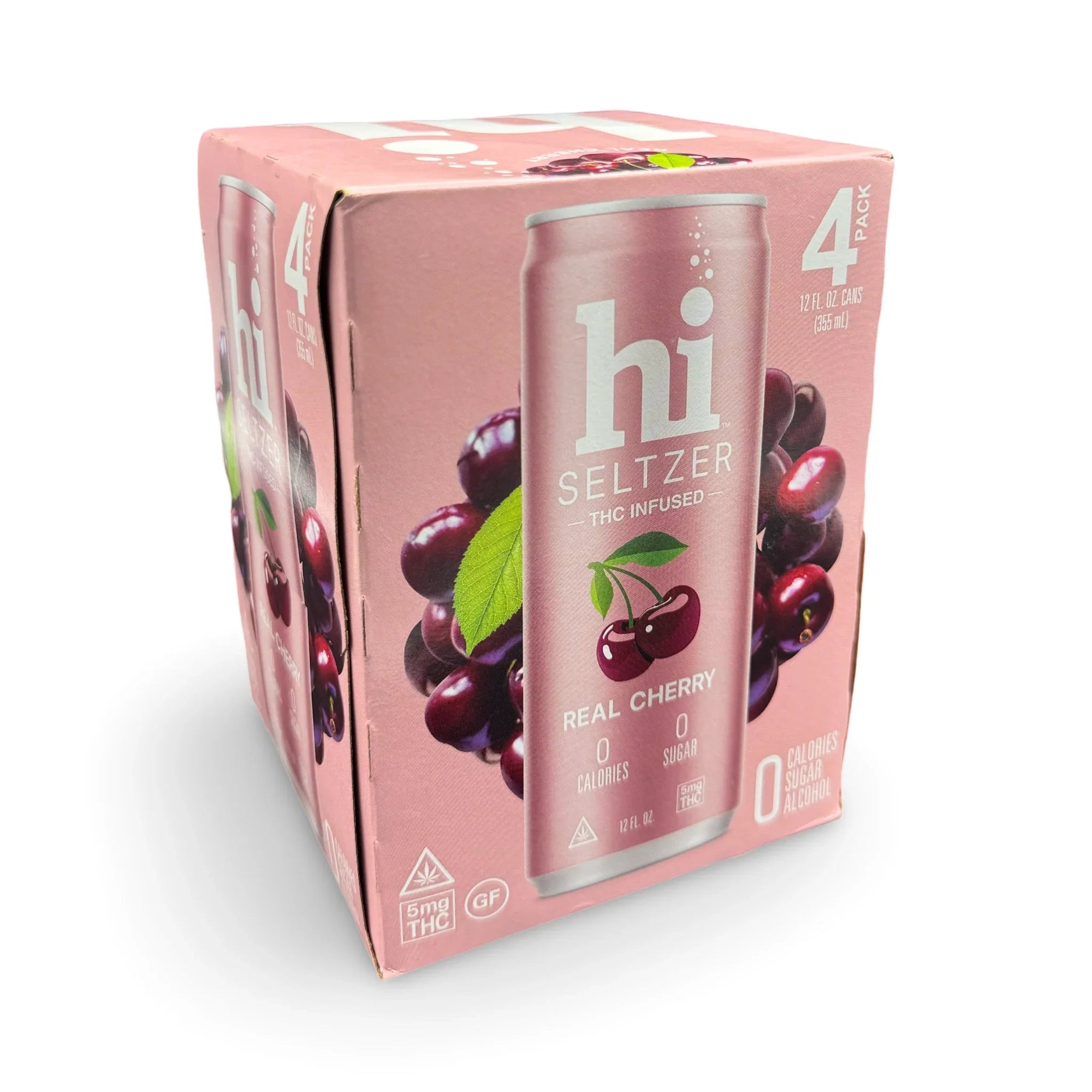 Hi Seltzer | Real Cherry | 5mg THC | 4-Pack