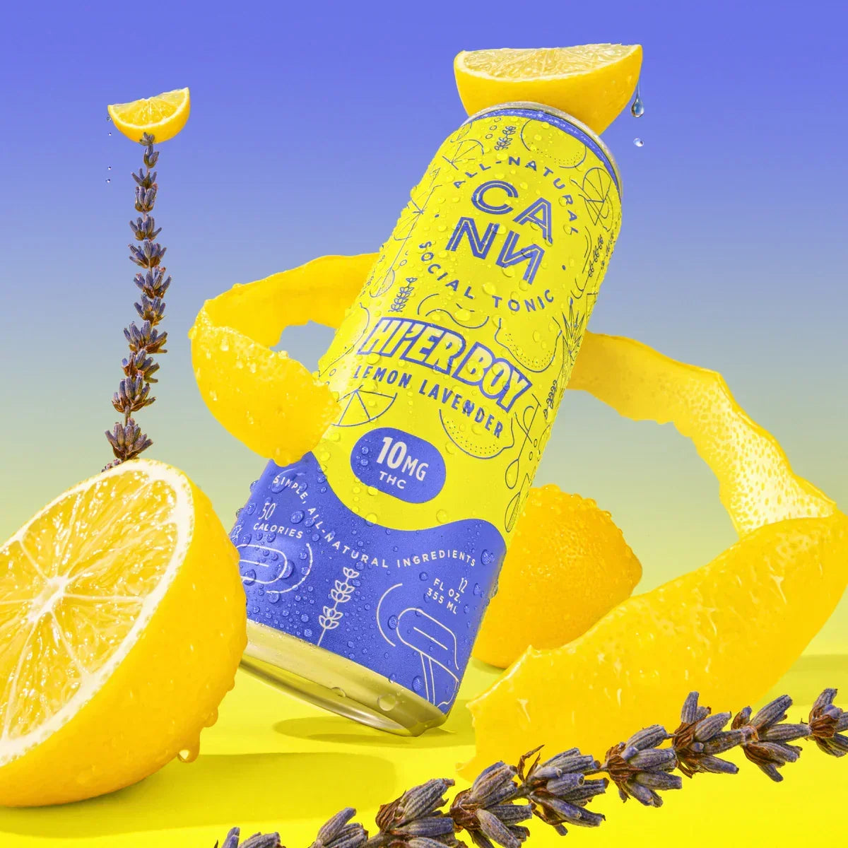 Cann - Hi'er Boy| Lemon Lavender | 10mg THC | 4-Pack