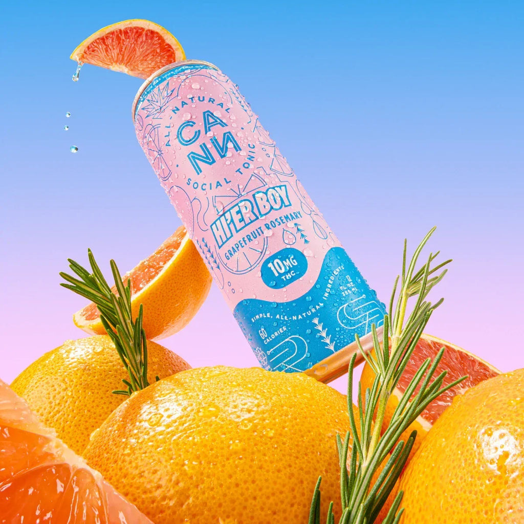 Cann - Hi'er Boy | Grapefruit Rosemary | 10mg THC | 4-Pack