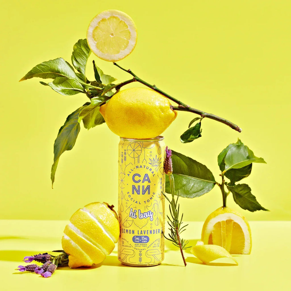 Cann - Hi Boy | Lemon Lavender | 5mg THC + 10mg CBD | Single Can