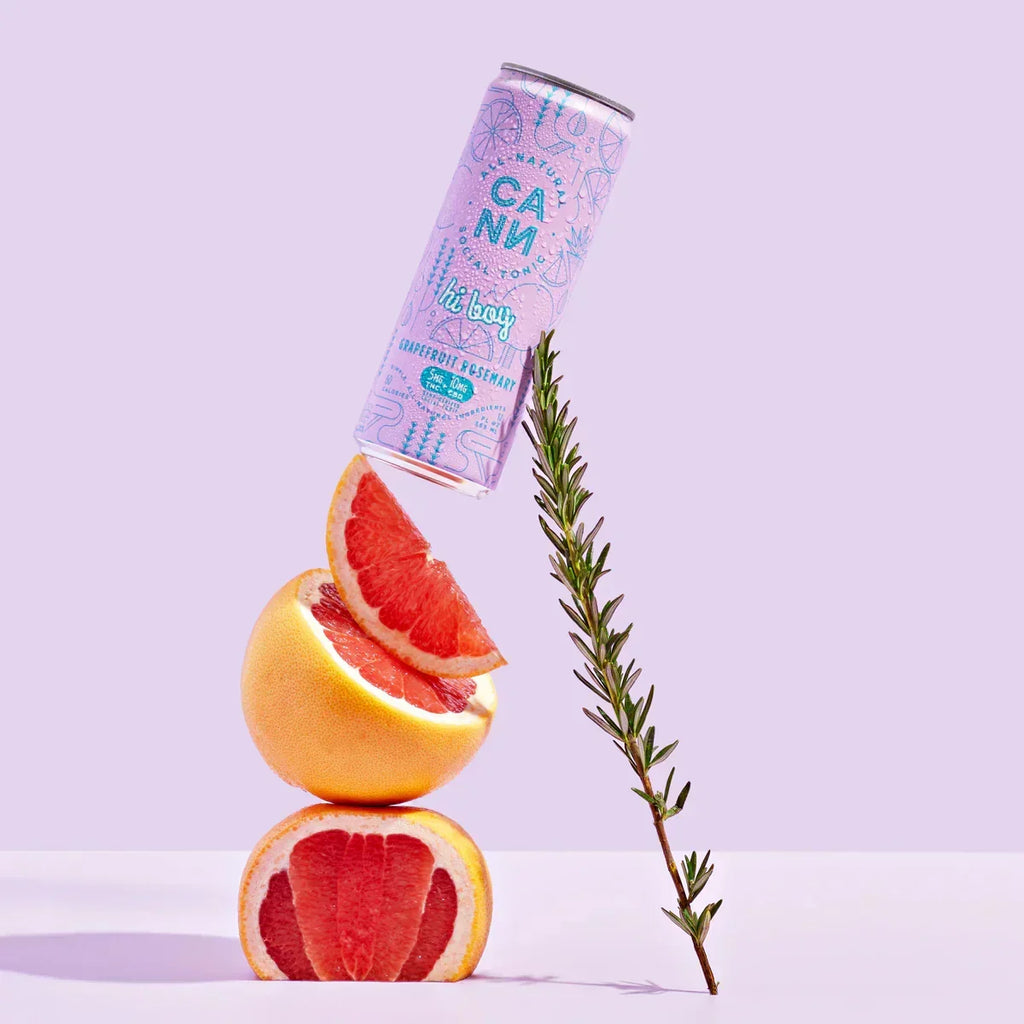 Cann Hi Boy | Grapefruit Rosemary | 5mg THC + 10mg CBD | 4-Pack