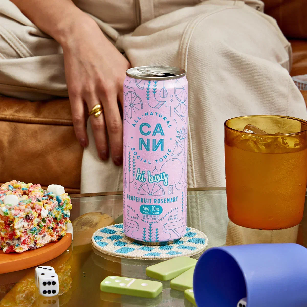 Cann Hi Boy | Grapefruit Rosemary | 5mg THC + 10mg CBD | Single Can