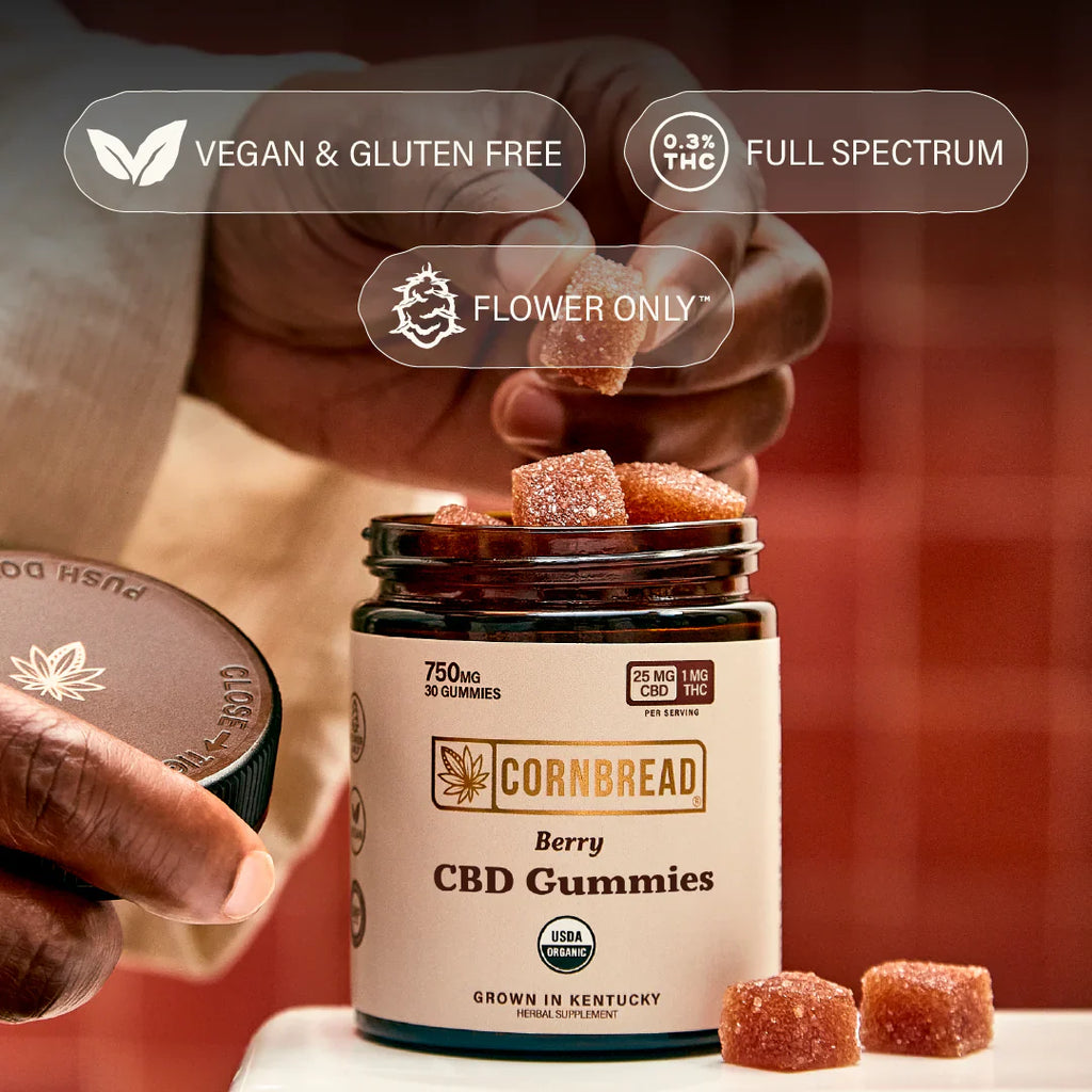 Cornbread | Berry | 3000mg CBD + 120mg THC
