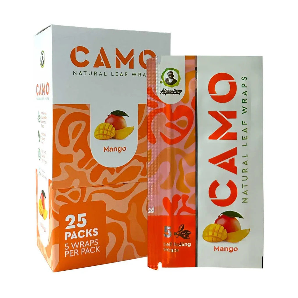 Camo Leaf Wraps | Mango Flavored | 5pcs | Natural Flavored Wraps |
