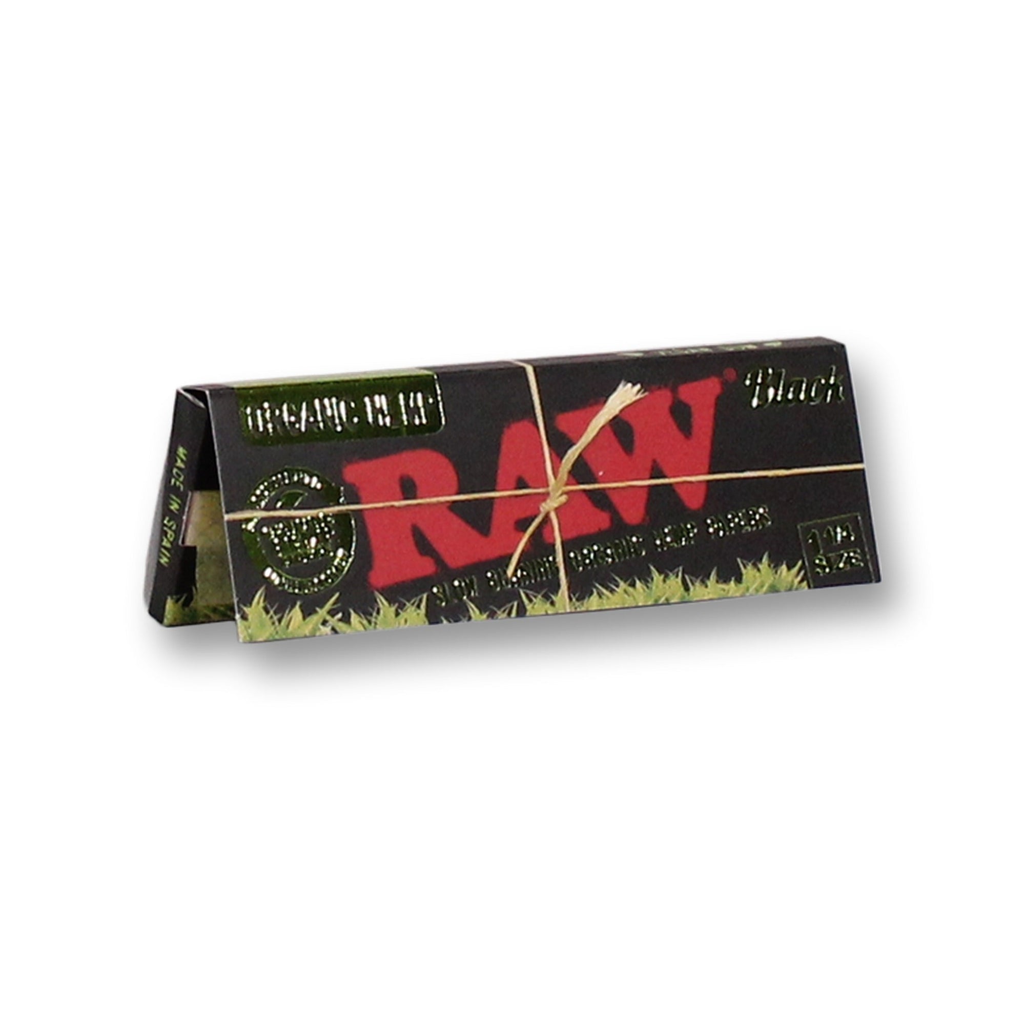 RAW Black Organic Hemp 1-1/4 Rolling Papers