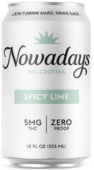 Nowadays Spicy Lime — 5mg THC, Single Can