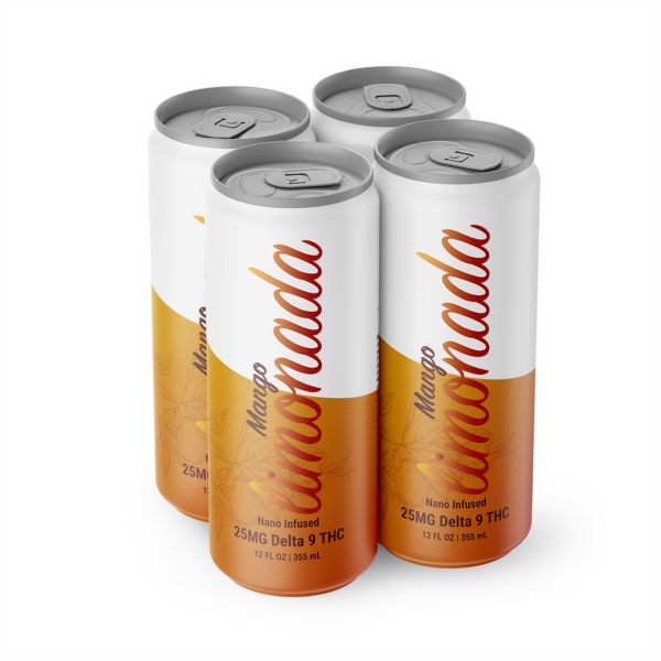 TexaKana | Limonada THC Drink | Mango | 4-Pack | 100mg THC