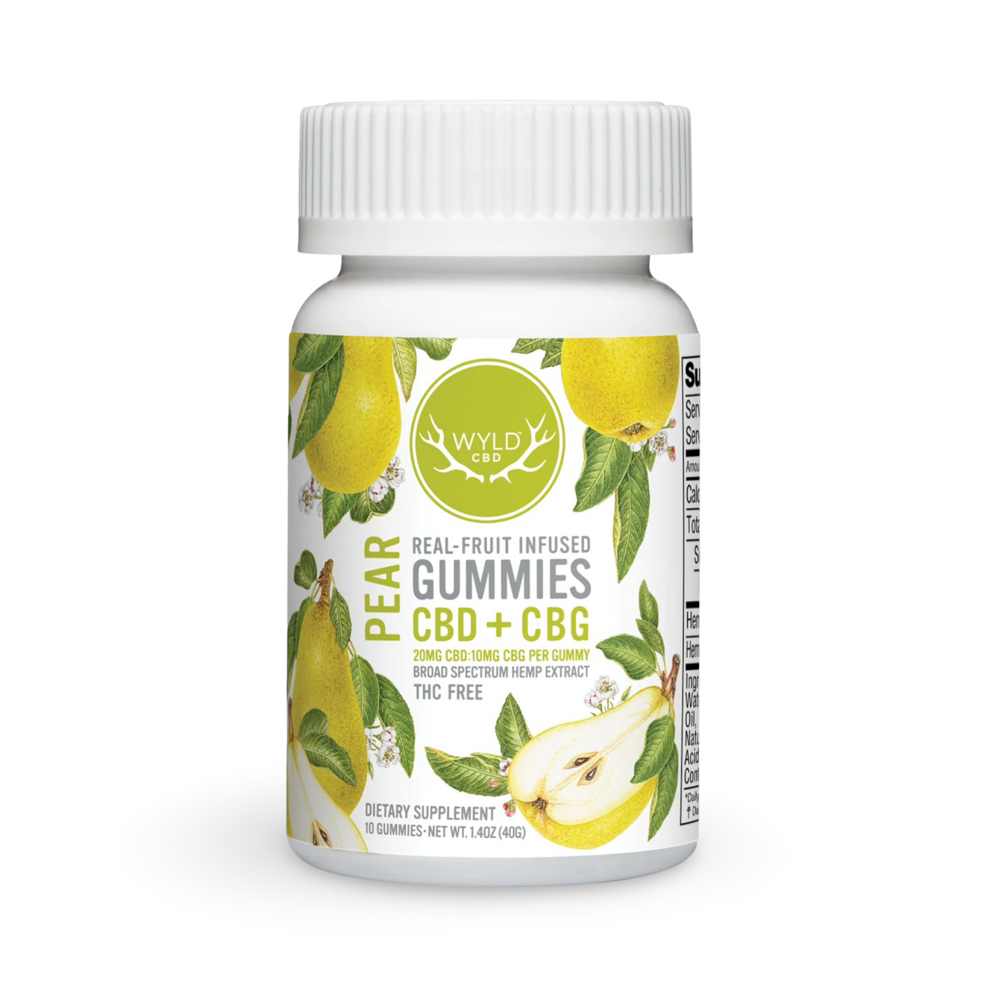 Wyld CBD | Pear | 300mg CBD + CBG (THC Free)