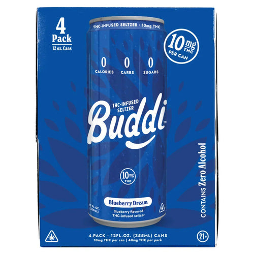 Buddi Seltzer | Blueberry Dream | 10mg THC | Single Can