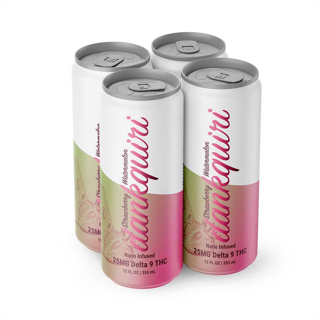 TexaKana | Dankquiri THC Drink | Strawberry Watermelon | Single Can | 25mg THC